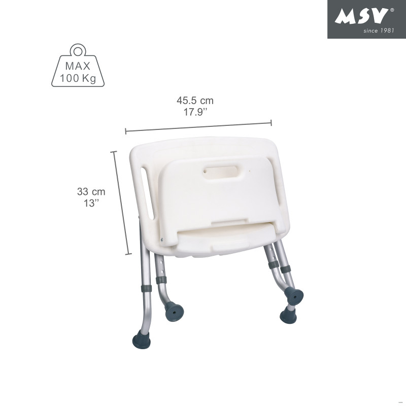 Spirella Siège De Douche Ajustable Pliable MSV