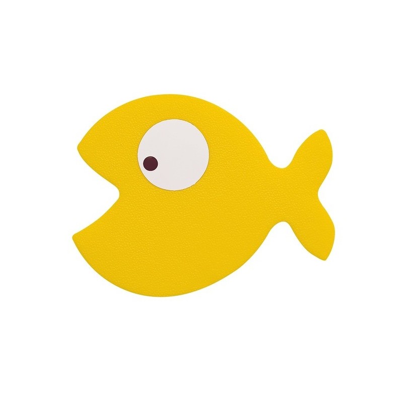 spirella Spirella sticker figurine antidérapant de douche ou baignoire PVC HUNGRY x5 pièces Jaune