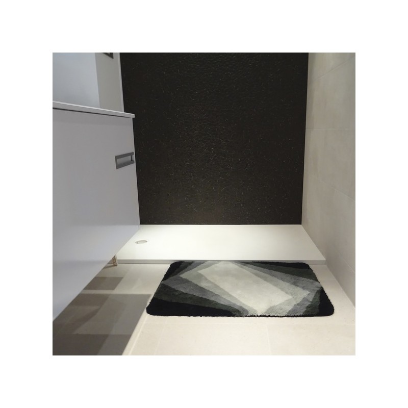 Spirella Spirella Tapis De Bain Acrylique KALI 50x70cm Noir & Gris