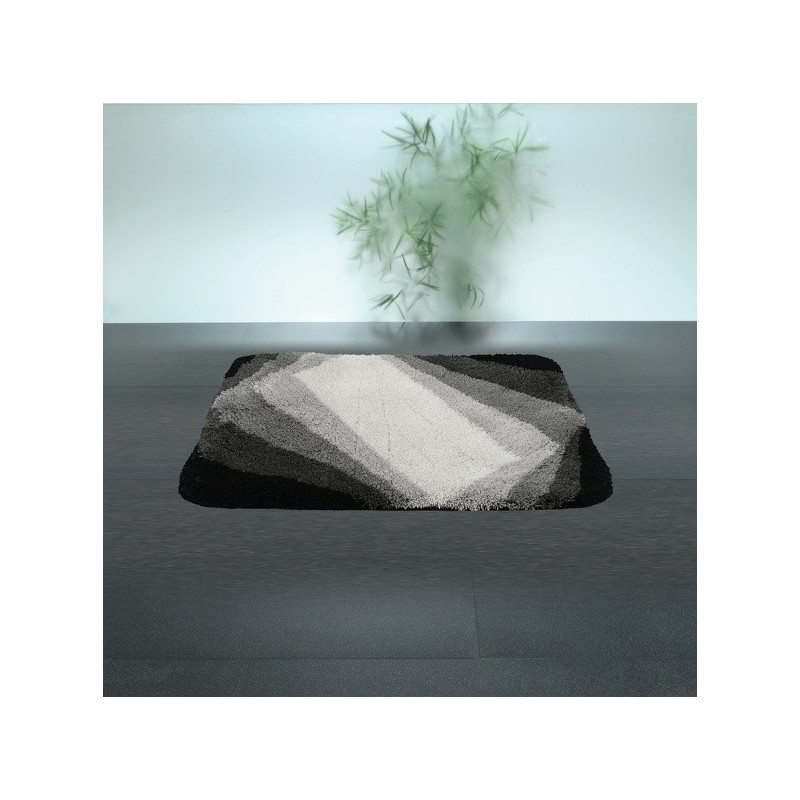 Spirella Spirella Tapis De Bain Acrylique KALI 50x70cm Noir & Gris