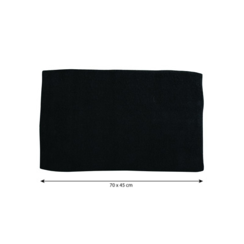 Spirella Tapis De Bain Coton 45x70cm Noir MSV