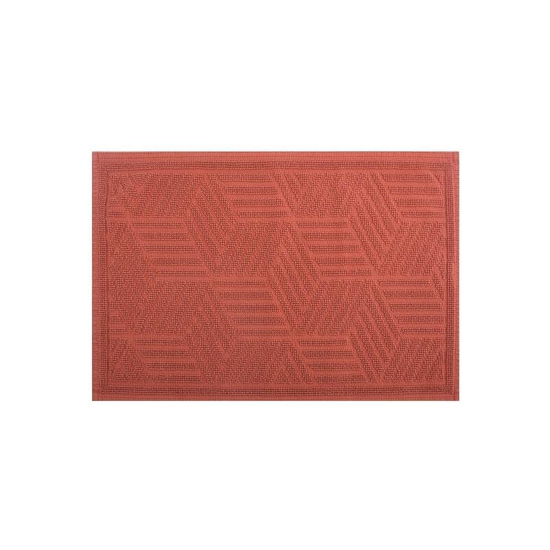 spirella Spirella Tapis de bain Coton CUBO 50x80cm Terracotta