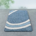 Spirella Spirella Tapis De Bain Microfibre CURVE 55x55cm Bleu