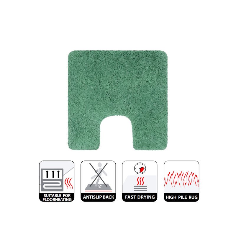 Spirella Spirella Tapis De Bain Microfibre HIGHLAND 55x55cm Vert Basil