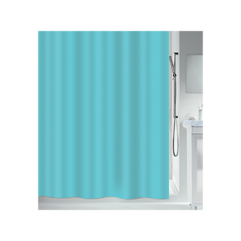 spirella Spirelle Rideau de douche Polyester ATLAS 180x200cm Bleu turquoise Spirella