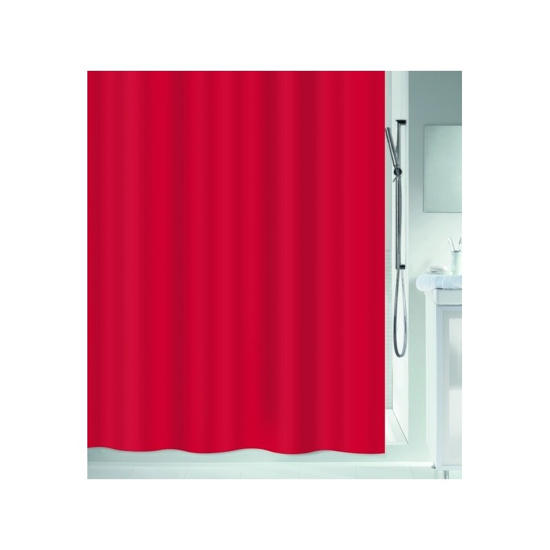 spirella Spirelle Rideau de douche Polyester ATLAS 180x200cm Rouge Spirella