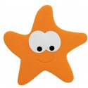 Spirella Sticker Figurine Antidérapant De Douche Ou Baignoire STARFY X5 Pcs Orange Spirella