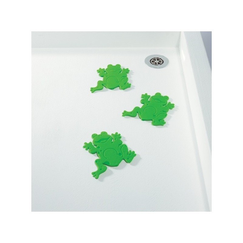 Spirella Sticker Figurine Antidérapant De Douche Ou Baignoire FROGTIME X6pcs Vert Spirella
