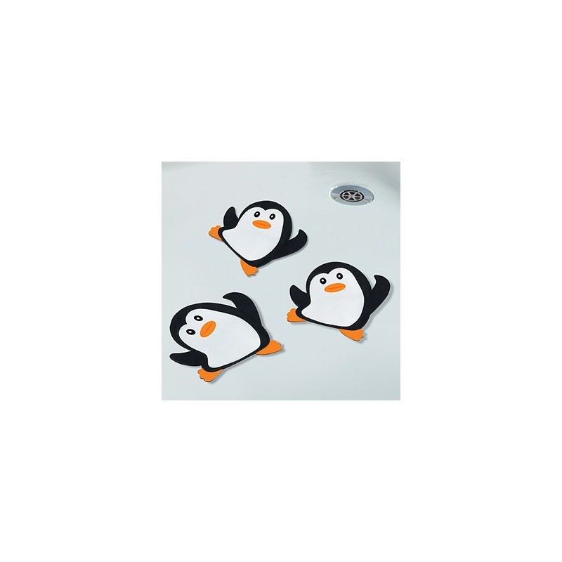 Spirella Sticker Figurine Antidérapant De Douche Ou Baignoire PVC PINGY X5pcs Noir & Blanc Spirella