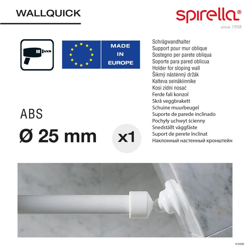 Spirella Support Pour L'installation Des Barres 25mm WALLQUICK Spirella