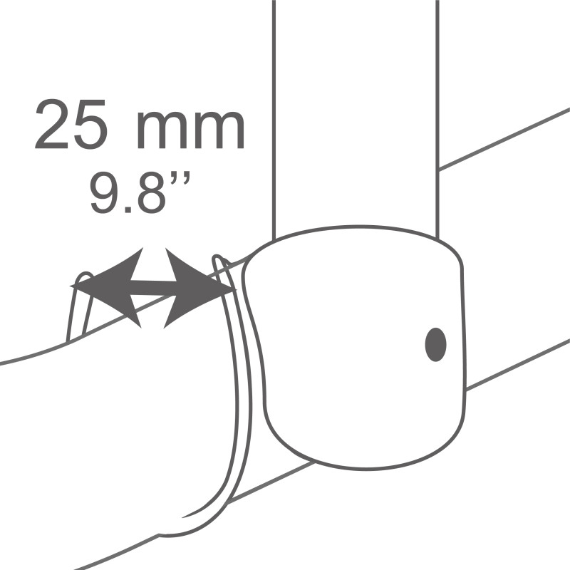 Spirella Suspente Pour Barre De Douche Alu 60cm Blanc MSV