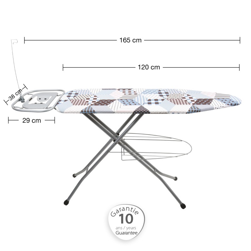 Spirella Table à Repasser 165x38x95cm Haute Qualité Spécial Central Vapeur MSV