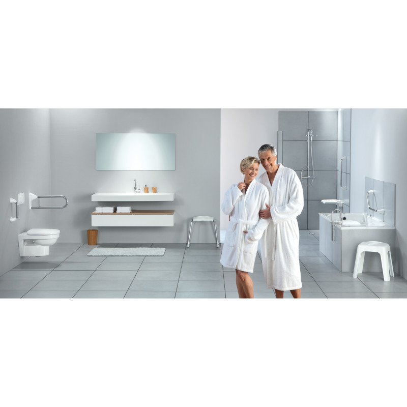 Spirella Tabouret Grand Siège De Douche HOCKER Blanc - Max 130kg Spirella