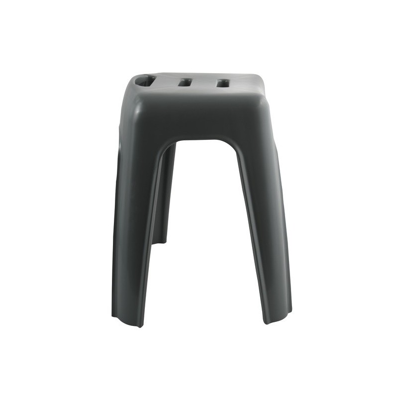 Spirella Tabouret Grand Siège De Douche HOCKER Gris- Max 130kg Spirella