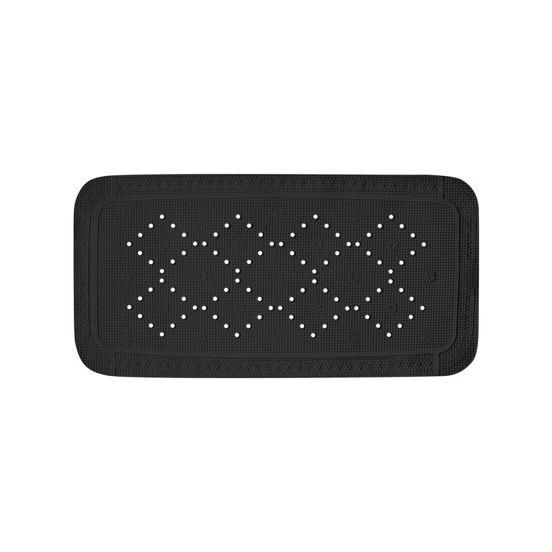 spirella Tapis de baignoire PVC ALASKA 71x36cm Noir Spirella