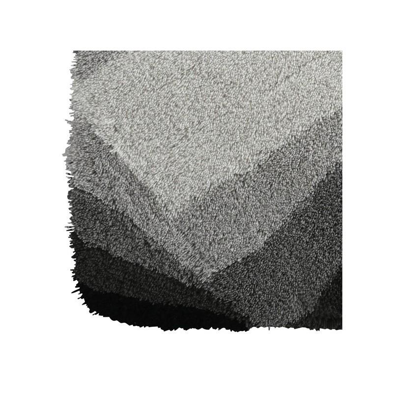 Spirella Tapis De Bain Acrylique KALI 60x90cm Noir & Gris Spirella
