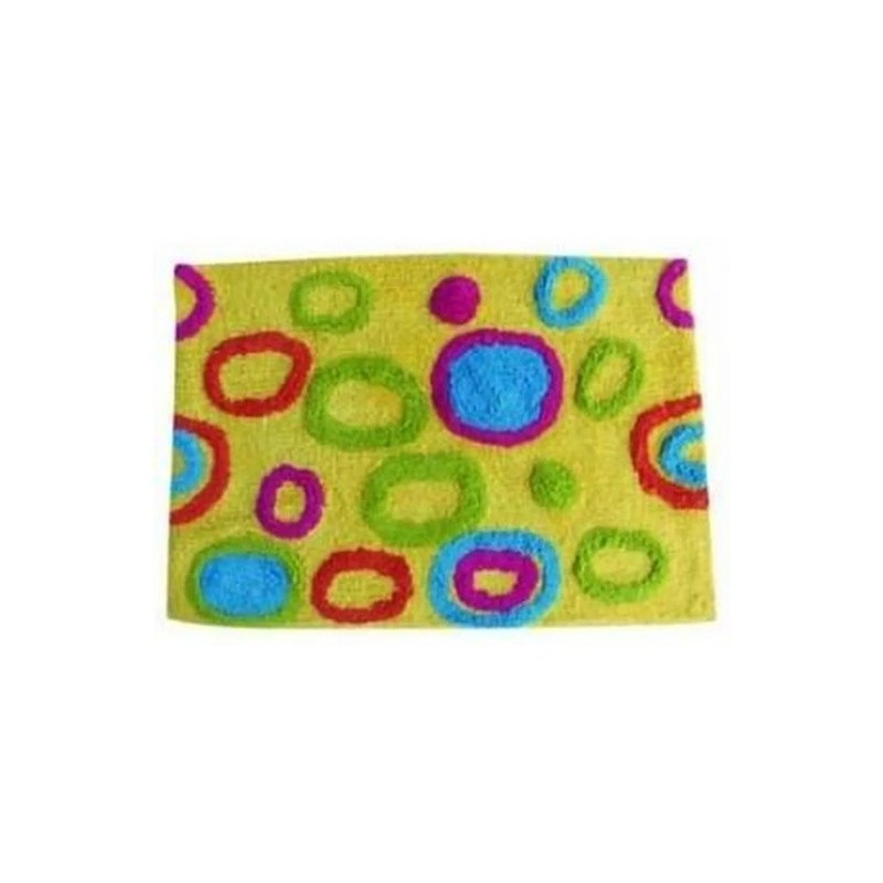 spirella Tapis de bain Coton 40x60cm Motif Ronds Multicolor MSV
