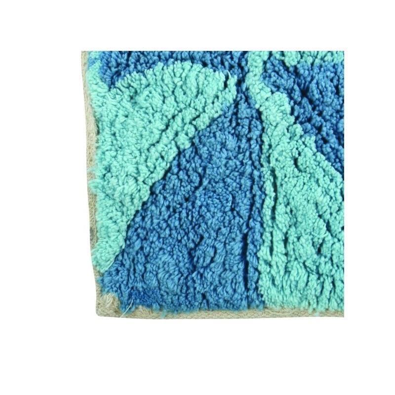 Spirella Tapis De Bain Coton 50x80Cm CALULA Bleu MSV
