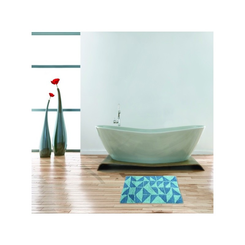 Spirella Tapis De Bain Coton 50x80Cm CALULA Bleu MSV