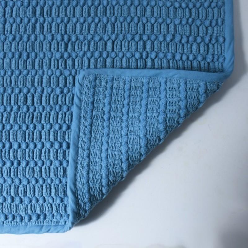 Spirella Tapis De Bain Coton ADA 50x80cm Bleu Spirella
