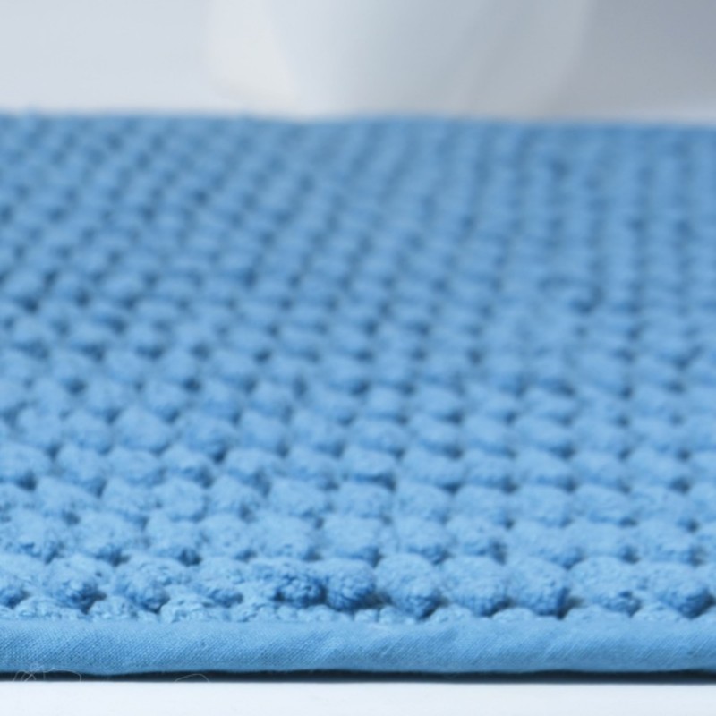 Spirella Tapis De Bain Coton ADA 50x80cm Bleu Spirella