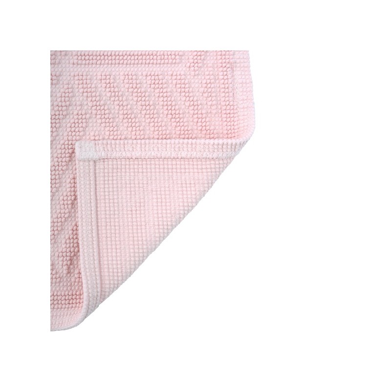 Spirella Tapis De Bain Coton CUBO 50x80cm Rose Clair Spirella
