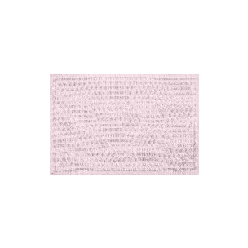spirella Tapis de bain Coton CUBO 50x80cm Rose Clair Spirella
