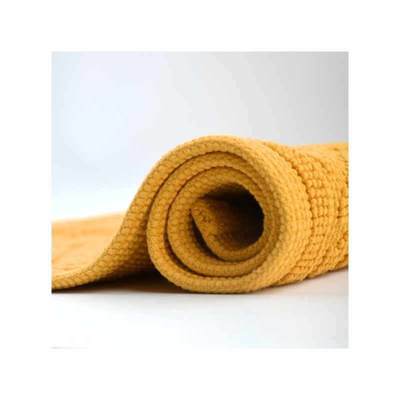 Spirella Tapis De Bain Coton CUBO 50x80cm Safran Spirella
