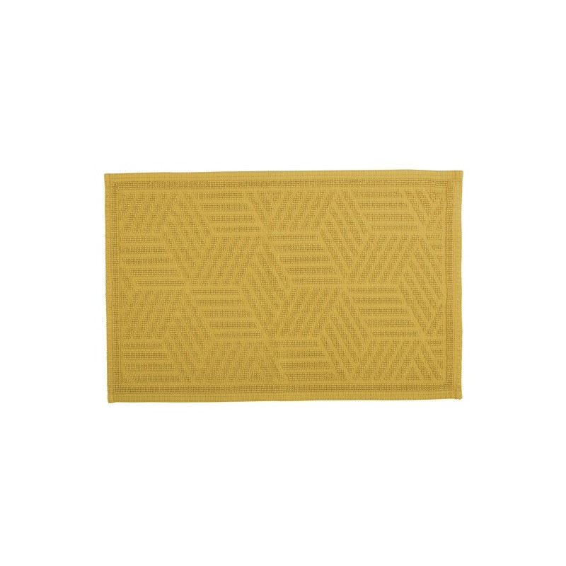spirella Tapis de bain Coton CUBO 50x80cm Safran Spirella