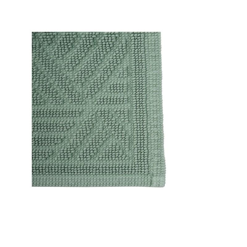 Spirella Tapis De Bain Coton CUBO 50x80cm Vert Basil Spirella