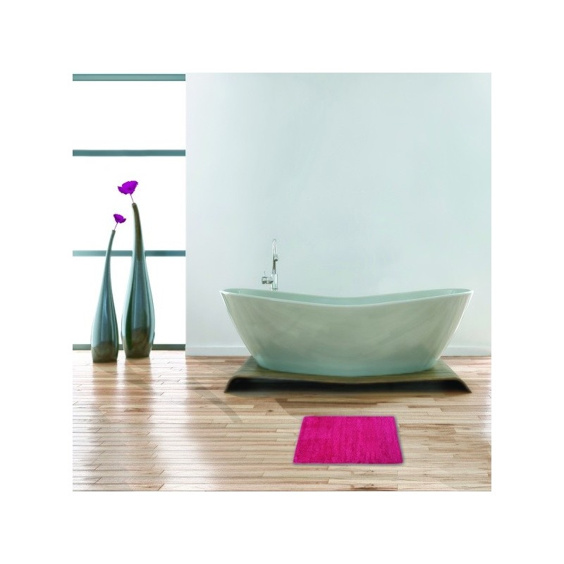 Spirella Tapis De Bain Coton DALIJA 45x70cm Rose Fuschia MSV