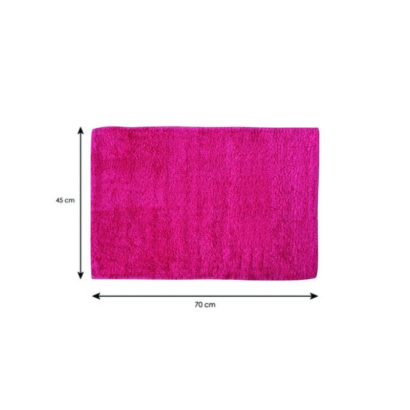 Spirella Tapis De Bain Coton DALIJA 45x70cm Rose Fuschia MSV