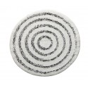 Spirella Tapis De Bain Coton SATURN 60x60cm Noir & Blanc Spirella