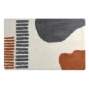 Spirella Tapis De Bain Coton TEIVA 50x80cm Terracotta & Ecru Spirella
