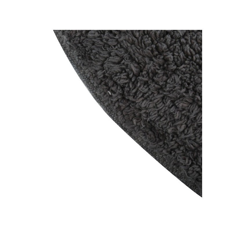 Spirella Tapis De Bain En Coton Rond Ø57Cm Gris Anthracite MSV