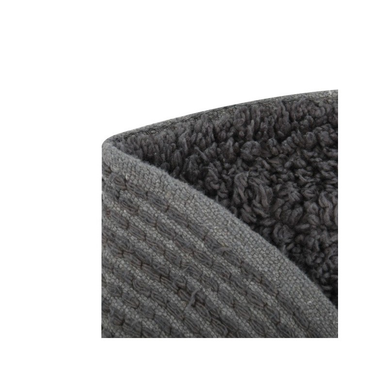 Spirella Tapis De Bain En Coton Rond Ø57Cm Gris Anthracite MSV