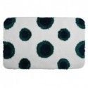 Spirella Tapis De Bain Micro Fibre DEEP FOREST 50X80cm Blanc & Vert Spirella