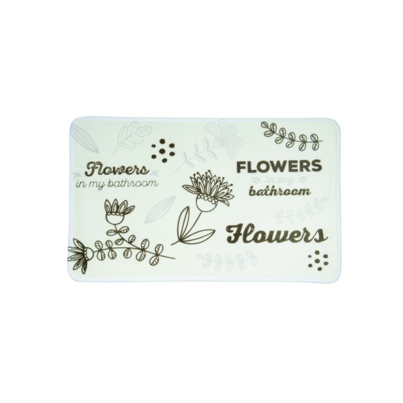 spirella Tapis de bain Microfibre 45x75cm Flowers MSV