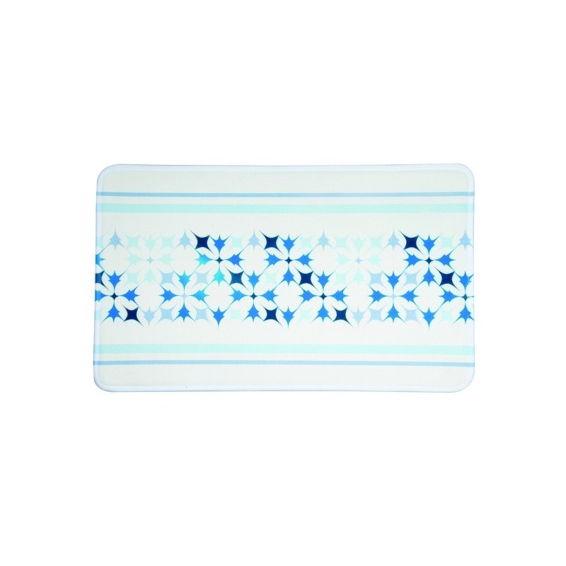 spirella Tapis de bain Microfibre 45x75cm Malta Bleu MSV