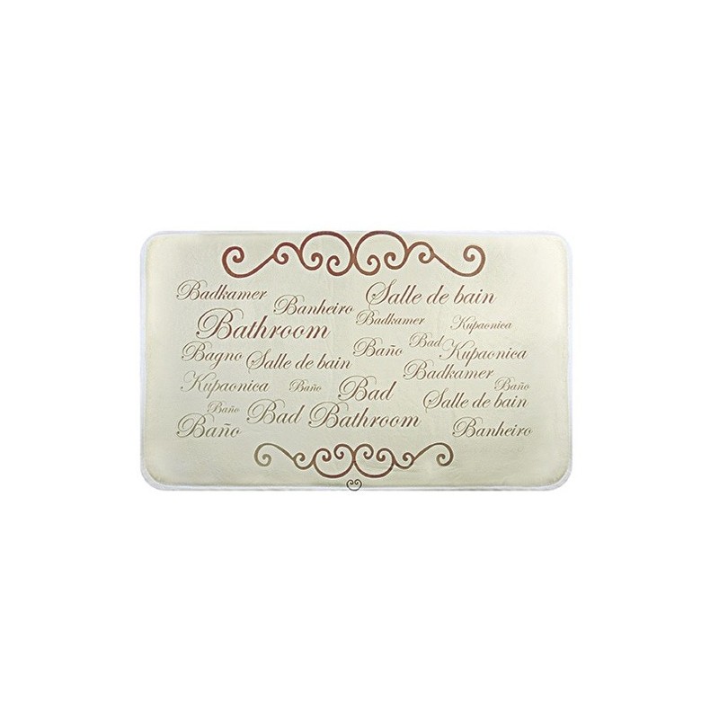 spirella Tapis de bain Microfibre 45x75cm Paris Creme MSV