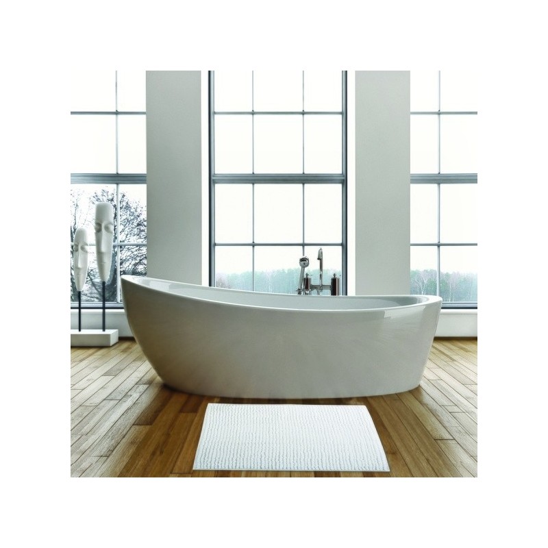 Spirella Tapis De Bain Microfibre CHENILLE 40x60cm Blanc MSV