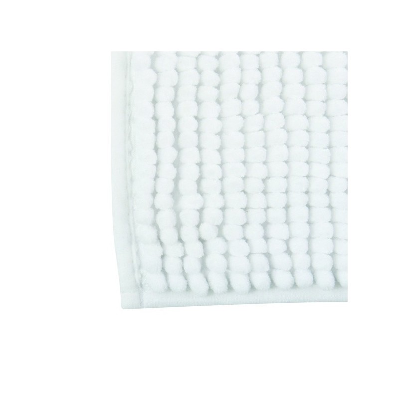 Spirella Tapis De Bain Microfibre CHENILLE 40x60cm Blanc MSV