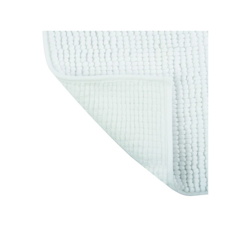 Spirella Tapis De Bain Microfibre CHENILLE 40x60cm Blanc MSV