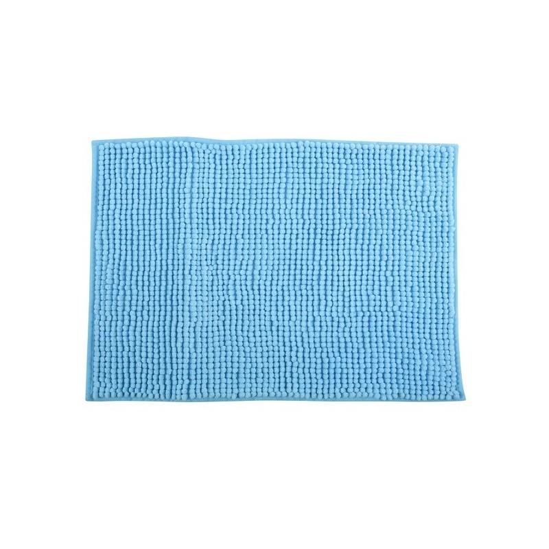 spirella Tapis de bain Microfibre CHENILLE 40x60cm Bleu Ciel MSV