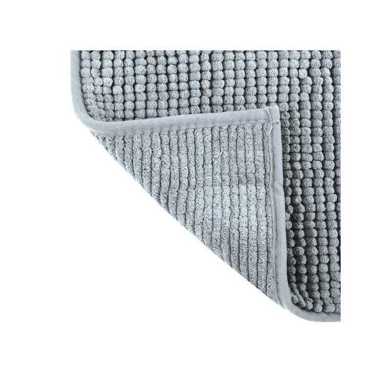 Spirella Tapis De Bain Microfibre CHENILLE 40X60cm Gris Clair MSV