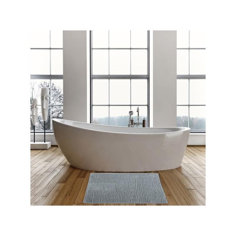 Spirella Tapis De Bain Microfibre CHENILLE 40X60cm Gris Clair MSV