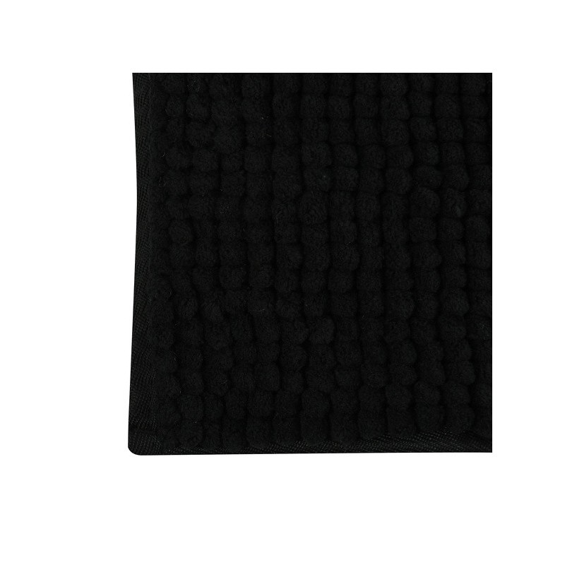 Spirella Tapis De Bain Microfibre CHENILLE 40x60cm Noir MSV