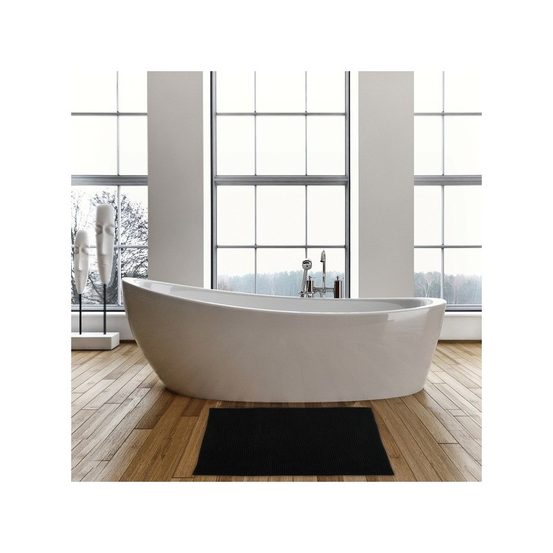 Spirella Tapis De Bain Microfibre CHENILLE 40x60cm Noir MSV