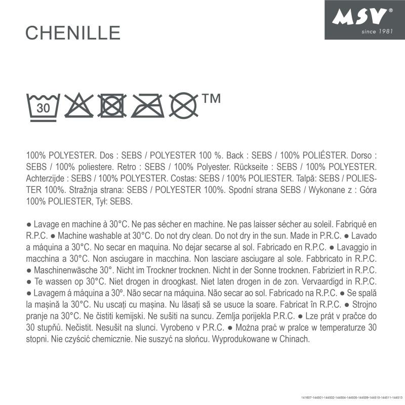 Spirella Tapis De Bain Microfibre CHENILLE 40X60cm Rose Pastel MSV