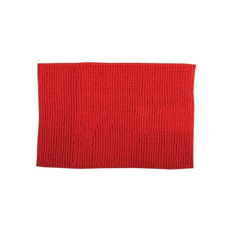 spirella Tapis de bain Microfibre CHENILLE 40x60cm Rouge MSV